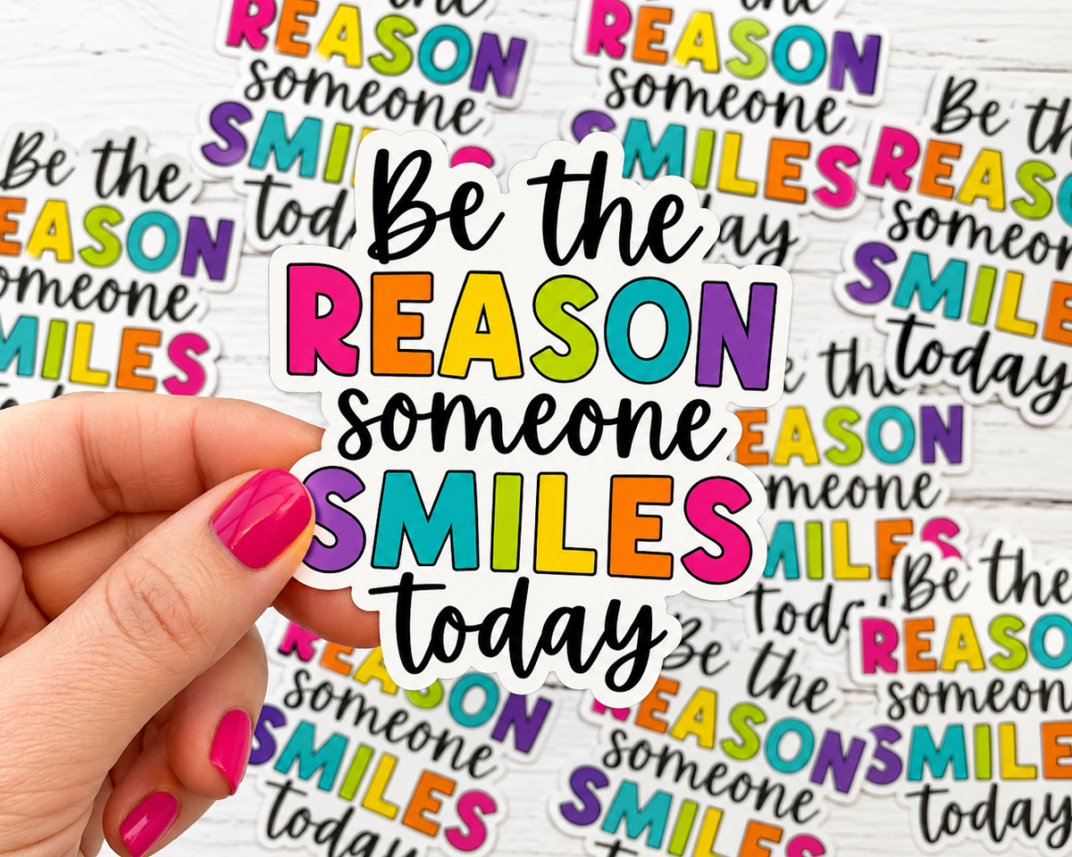 Be the Reason Someone Smiles Today Sticker 🌈