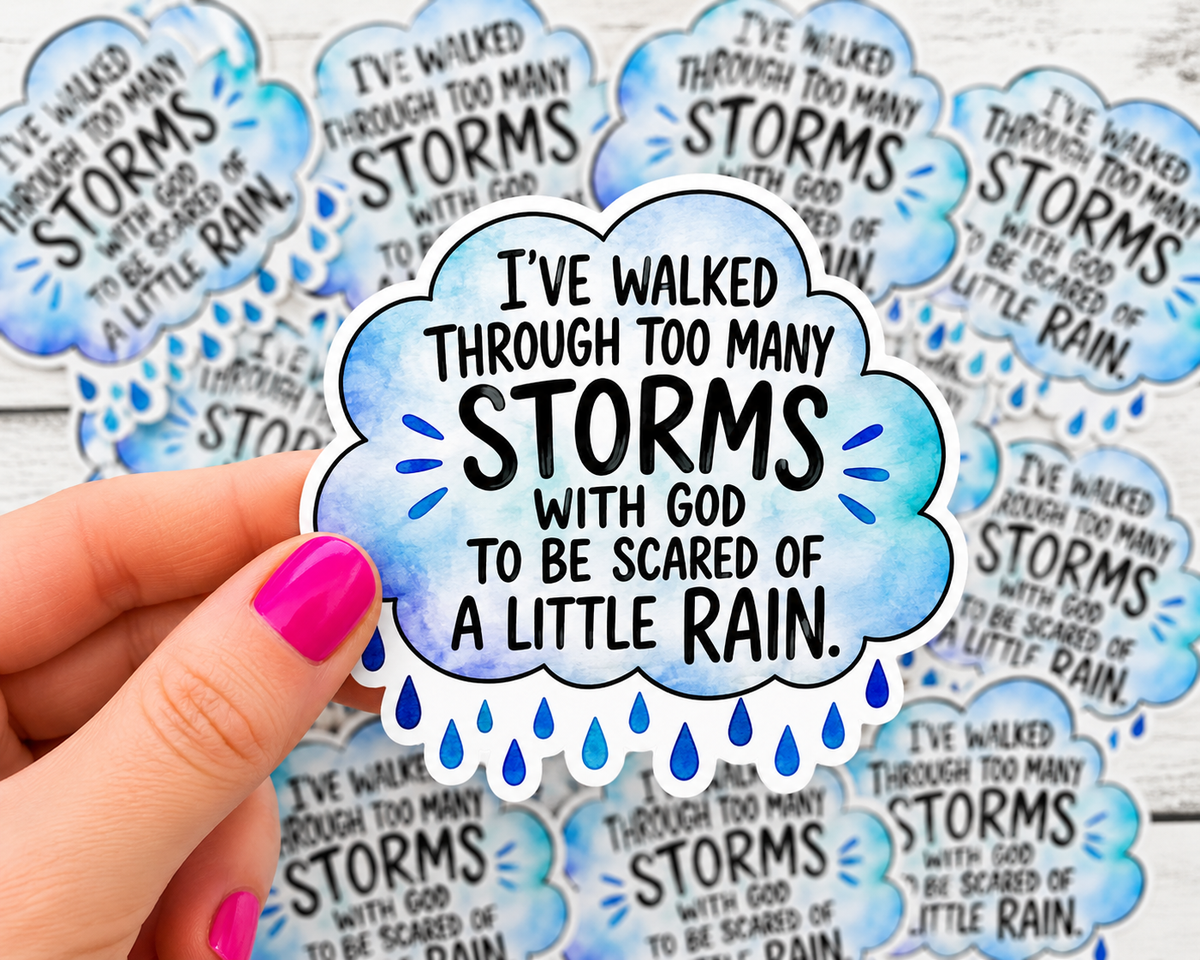 Walked Through the Storms Sticker 🌧️