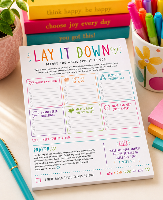Lay It Down - Prayer & Brain Dump Notepad