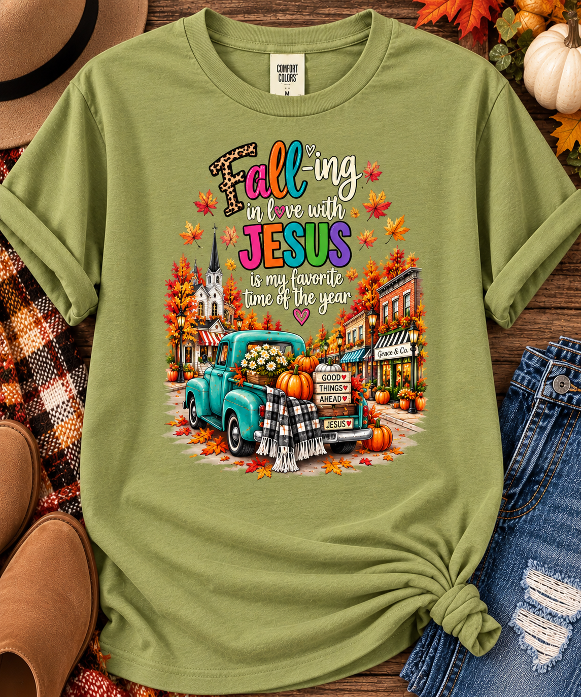 Fall-ing in Love With Jesus Tee