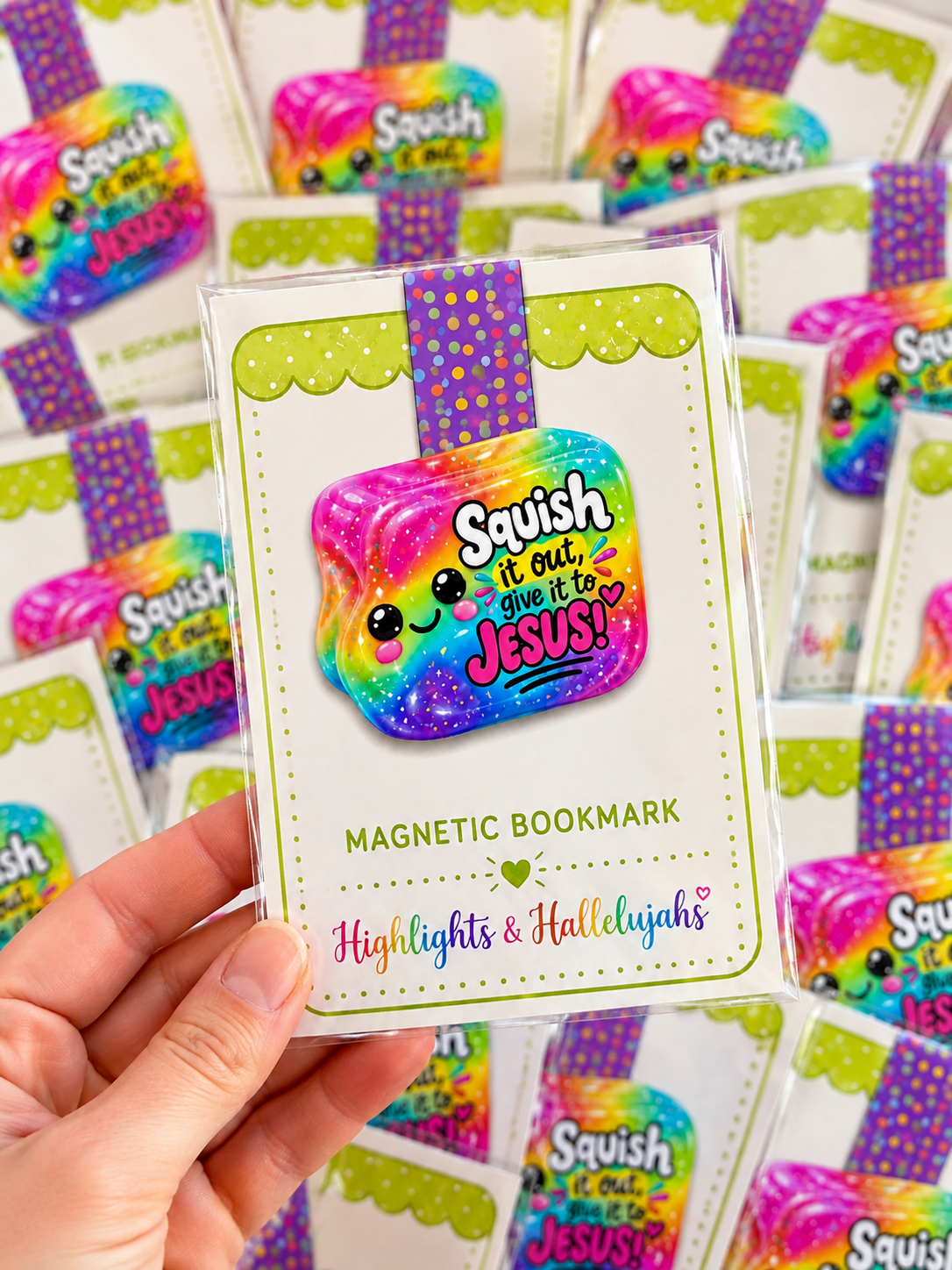 Squish It Out, Give It to Jesus Magnetic Bookmark